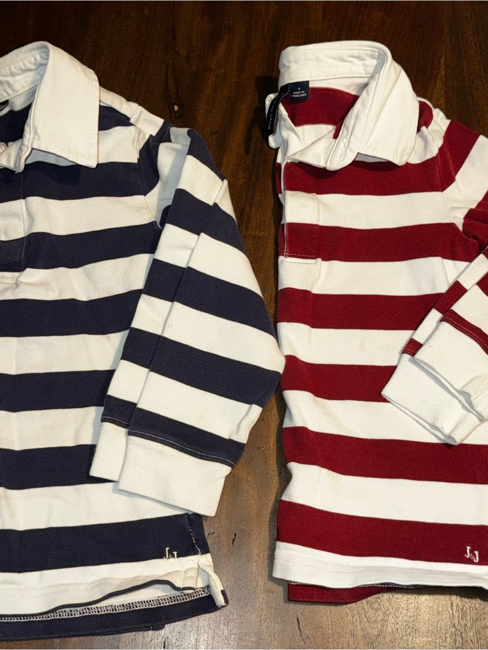 2 Janie and Jack Striped Rugby Polos | size 5 (runs small)